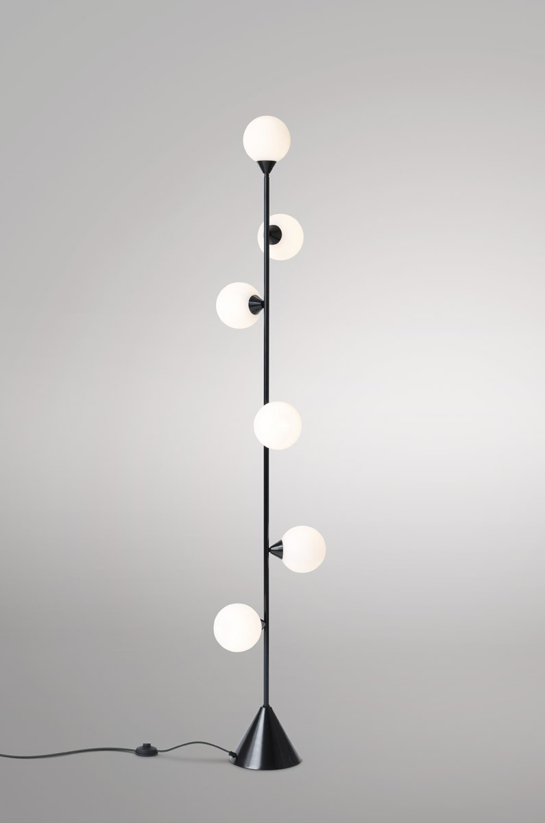 Vertical Globe Floor Lamp