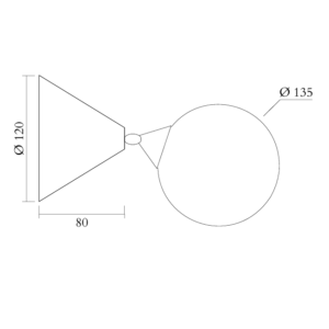 Cone and Sphere Wall Light - Image 5