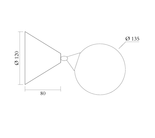 Cone and Sphere Wall Light - Image 5