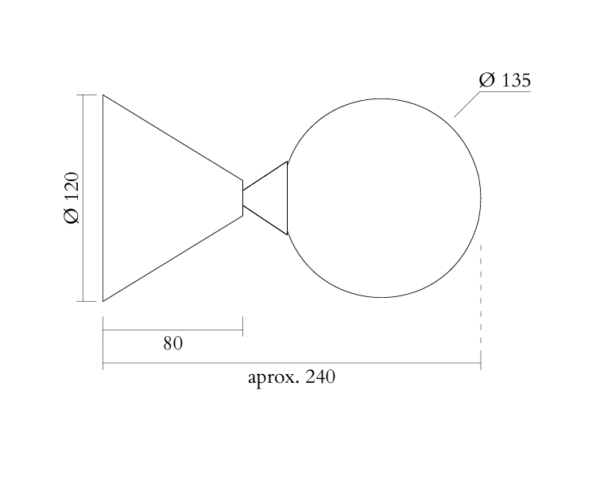 Cone and Sphere Wall Light - Image 6