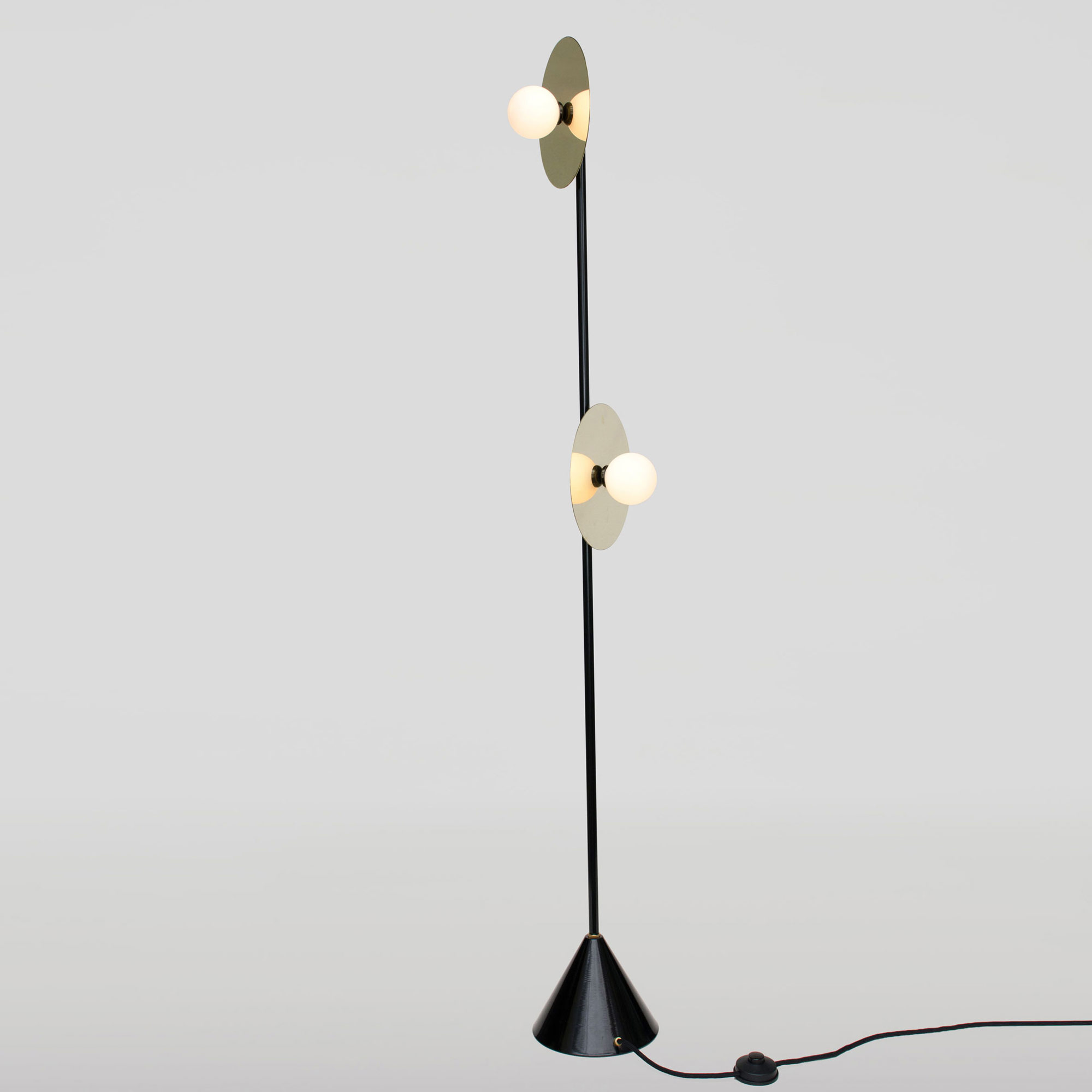 Disc and Sphere Floor Lamp