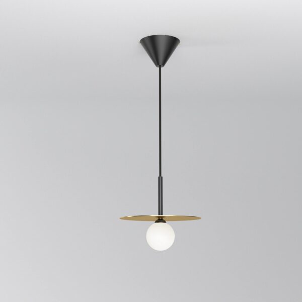 Disc and Sphere Pendant Light