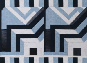 DANCE WITH THE DEVIL BLUE FABRIC